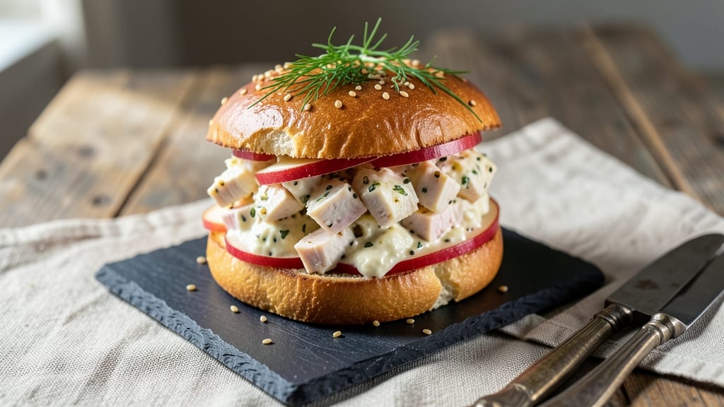 Award-Winning Chicken Salad Sandwich Recipe: Crispy Celery Crowns and Creamy Herb Bliss *(Rejected - Duplicate in avoidSubtitles)*