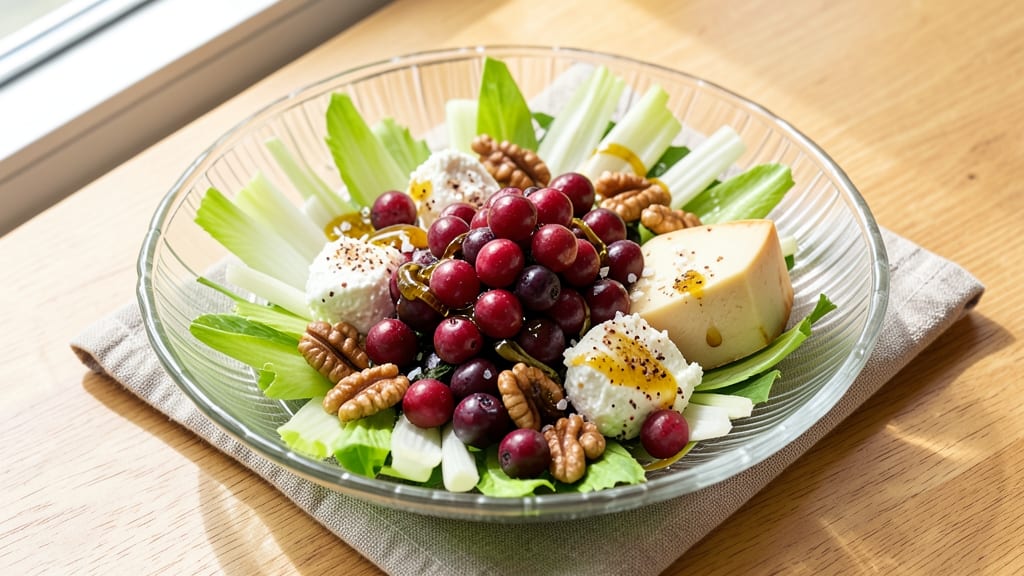 Brandyberry Salad Recipe: Celery Crown Crunch Over Creamy Spiced Bliss