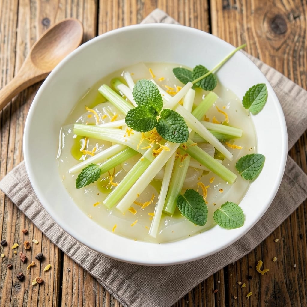 Agar Salad Recipe: Jiggly Gelatin Bites with Celery Zing