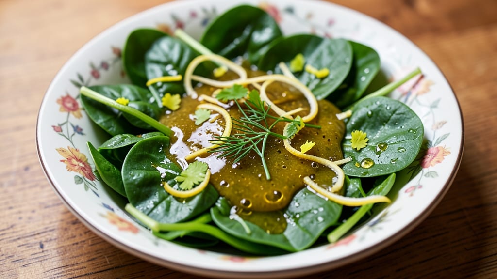 Baby Spinach Salad Recipe: Bright Citrus and Herb Dressing Magic