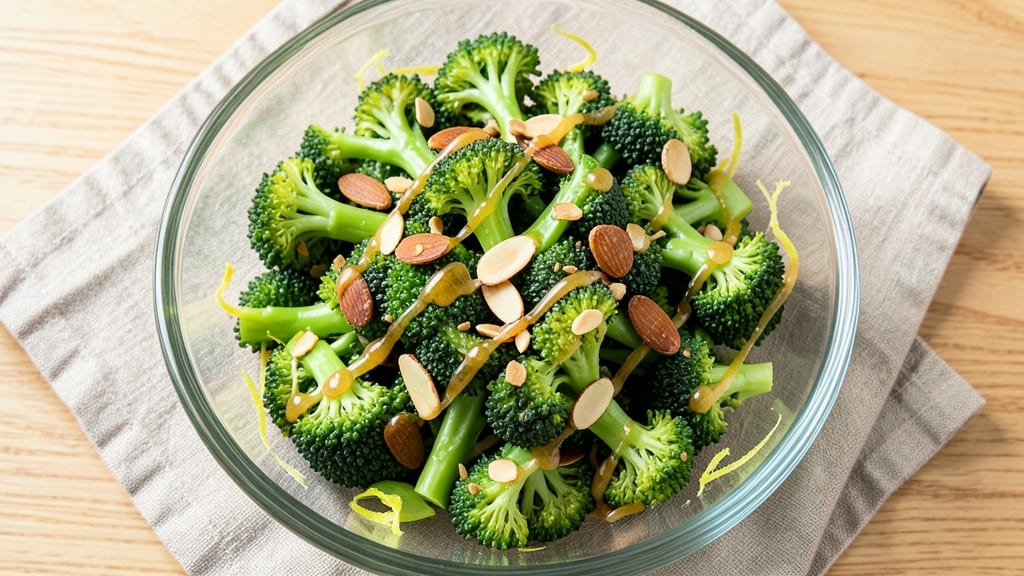 Broccoli Almond Salad Recipe: Crunchy Nutty Bite Meets Bright Lemon Dressing