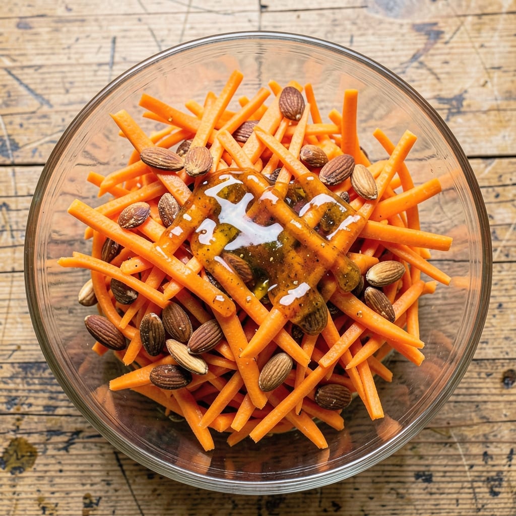 ABC Kitchen Carrot Salad Recipe: Honey-Dijon Vinaigrette with Toasted Almond Crunch