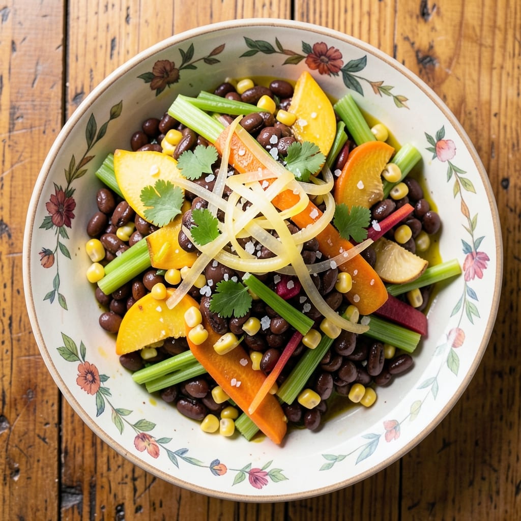 3 Sisters Salad Recipe: Celery, Carrot, and Onion Crunch Without Mayo