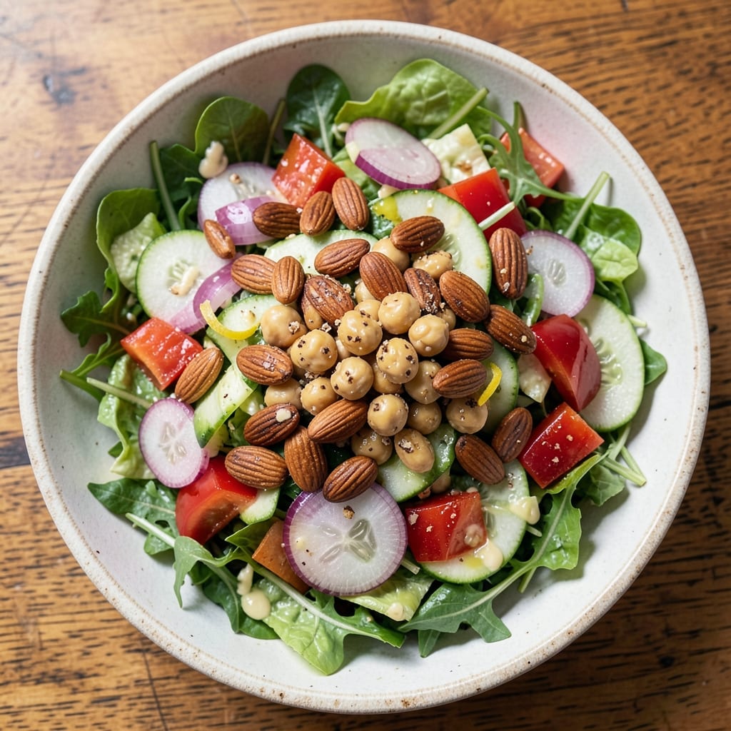 Almond Salad Recipe: Nutty Crunch and Herb-Infused Freshness