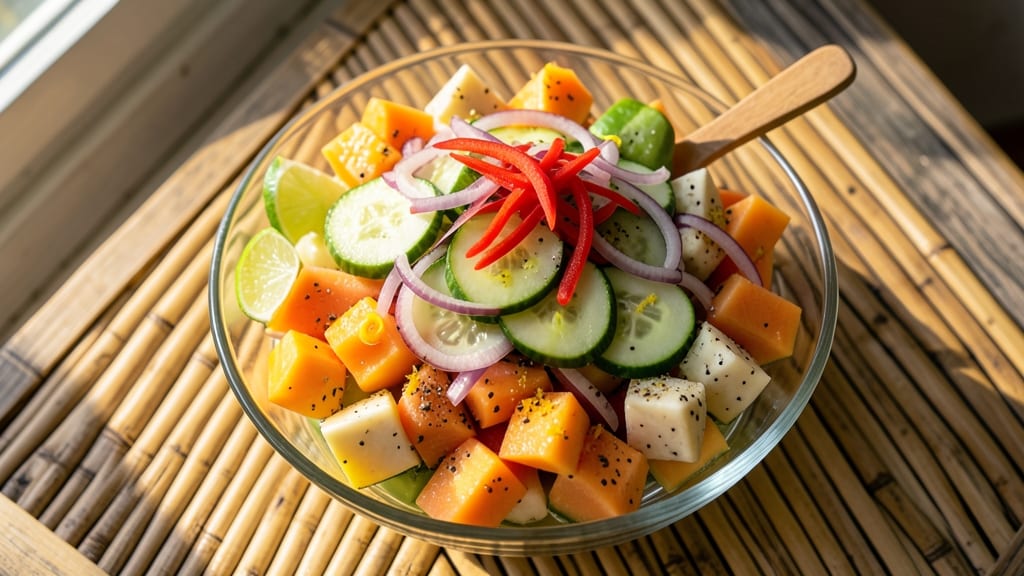 Brazilian Salad Recipe: Tropical Fruit and Citrus Brightness