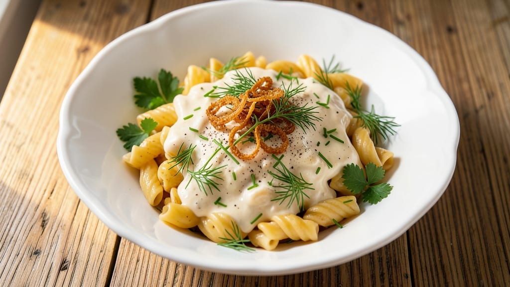 Macaroni Salad Recipe With Cream Cheese: Creamy Herb Dressing That Stays Cool All Day