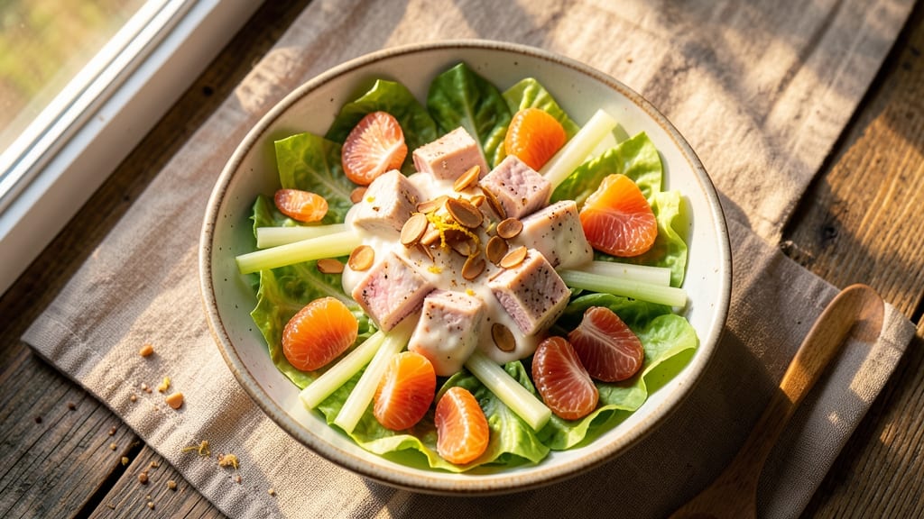 Applebee's Mandarin Chicken Salad Recipe: Crunchy Celery Crowns Over Sweet Mandarin Bliss