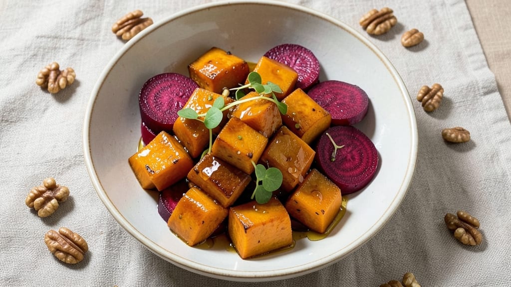 Butternut and Beetroot Salad Recipe: Earthy Sweetness Meets Crispy Walnut Crunch