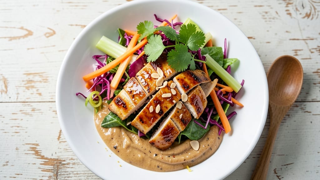 BJ's Asian Chopped Salad Recipe: Crispy Celery Crown Over Tangy Peanut Dressing Bliss