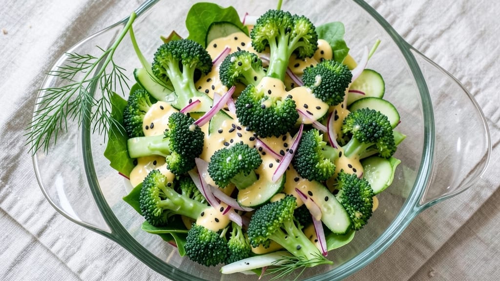 Broccoli Vegetable Salad Recipe: Crisp-Topped Creaminess With No Cooking