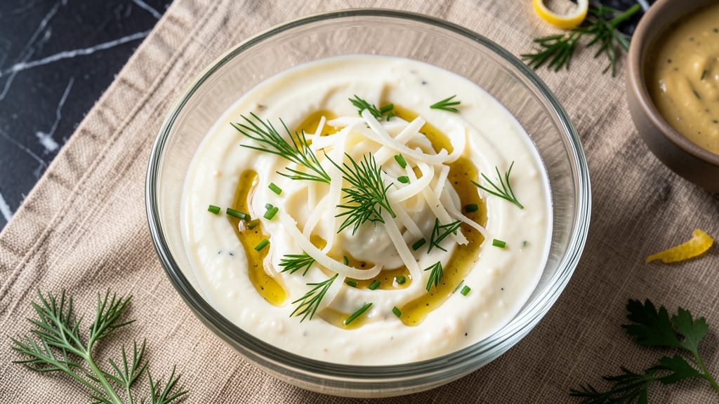 Asiago Salad Dressing Recipe: Nutty Cream Cheese and Herb Velvety Blend