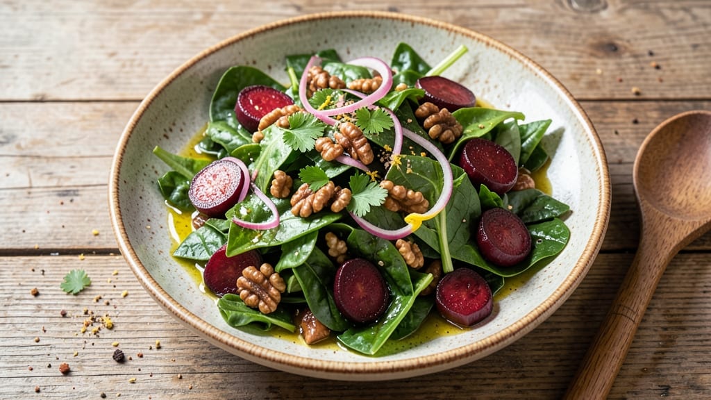 Beetroot Leaves Salad Recipe: Earthy Bite with Zesty Lemon Crunch