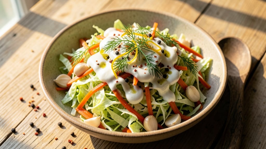 Balkan Cabbage Salad Recipe: Tangy Yogurt and Carrot Crunch in 15 Minutes