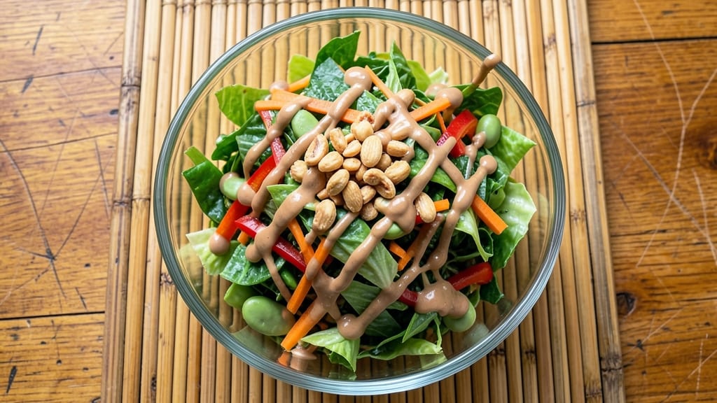 Asian Slaw Asian Salad Recipe: Crunchy Cabbage and Peanut Dressing Magic