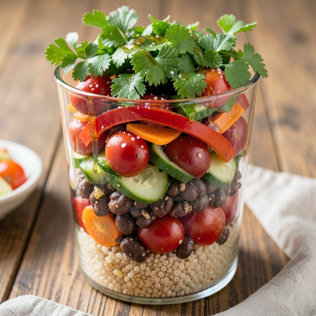 7 Layer Vegetable Salad Recipe: Colorful Stack of Crunch and Creaminess