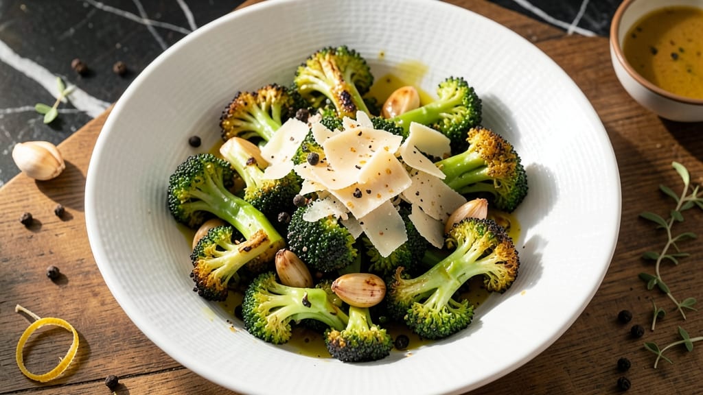 Broccoli Bliss Salad Recipe: Crispy Roasted Bites With Creamy Parmesan Dressing