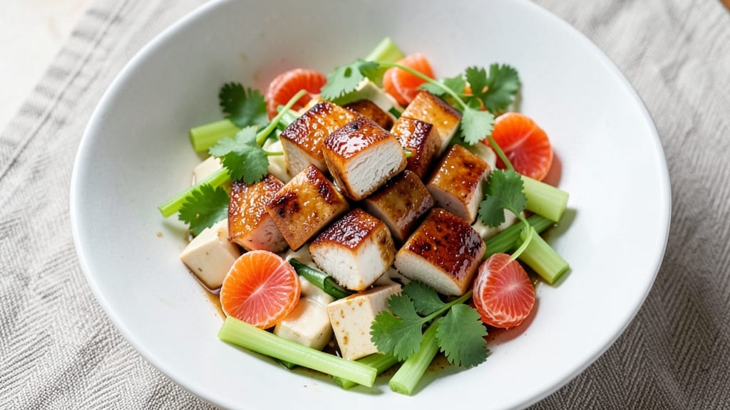 Asian Chicken Salad Recipe With Mandarin Oranges: Citrusy Sweetness Meets Crunchy Celery Crown
