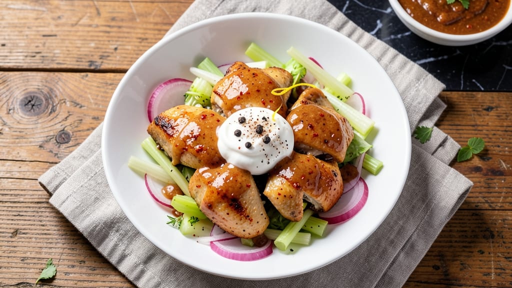 Buffalo Chicken Salad Recipe With Greek Yogurt: Spicy Kick and Cool Creaminess Balance