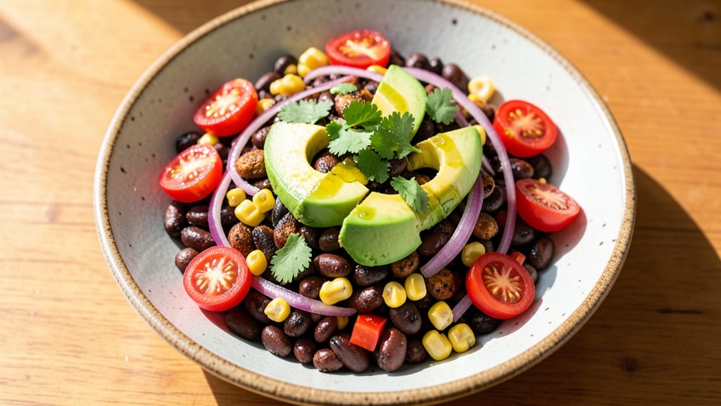 Vegan Mexican Bean Salad Recipe: Zesty Lime and Cilantro Freshness