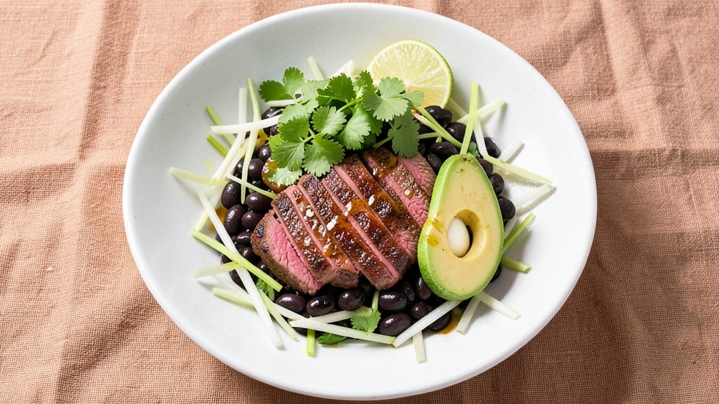Cafe Rio Steak Salad Recipe: Smoky Grilled Steak Over Crispy Celery Crown
