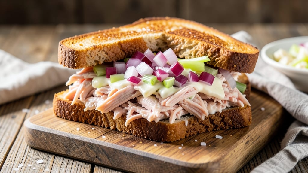 Best Tuna Salad Sandwich Recipe Ever: Crisp Celery Crown Over Zesty Lemon Cream