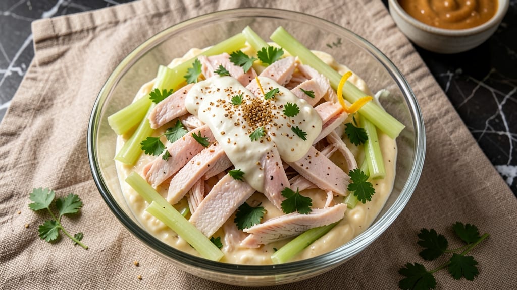 Egg Harbor Chicken Salad Recipe: Herb-Infused Cream Cheese With Crispy Celery Bites