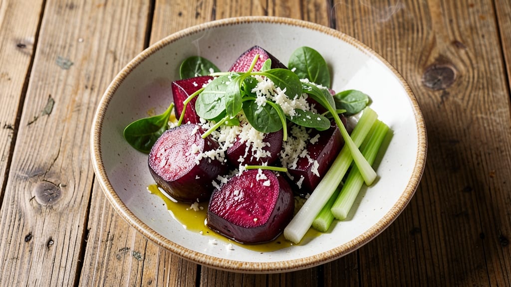 Beet Horseradish Salad Recipe: Earthy-Spicy Bite with Crisp Celery Crown