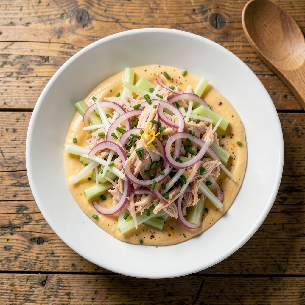 Alton Brown's Tuna Salad Recipe: Crunchy Celery and Zesty Mayo Balance