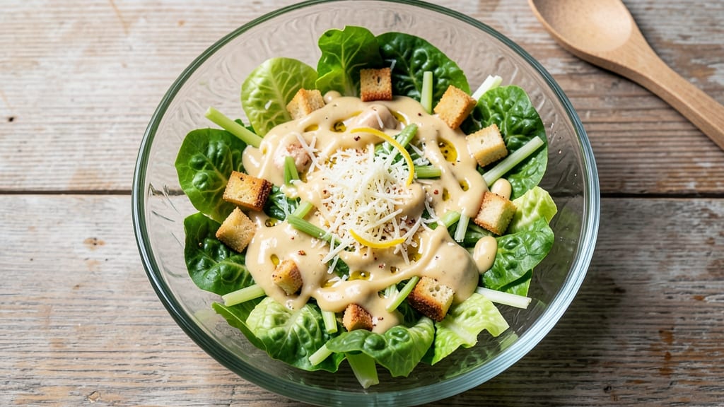 Best Caesar Salad Recipe Ever: Crispy Celery Crowns and Creamy Parmesan Bliss