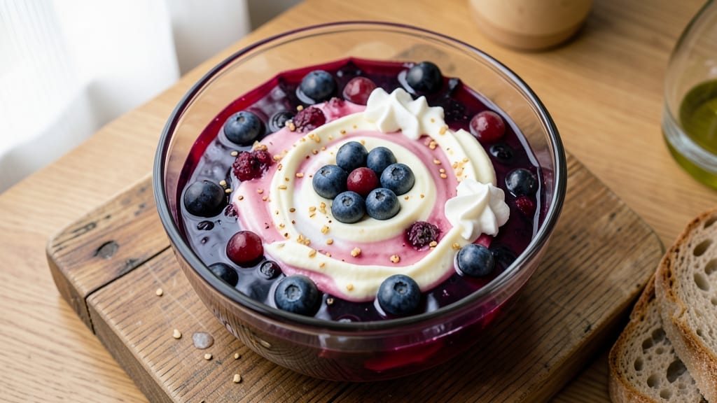 Blueberry Jello Salad Cream Cheese Recipe: Summer Dessert with Tangy Cream Cheese Swirls