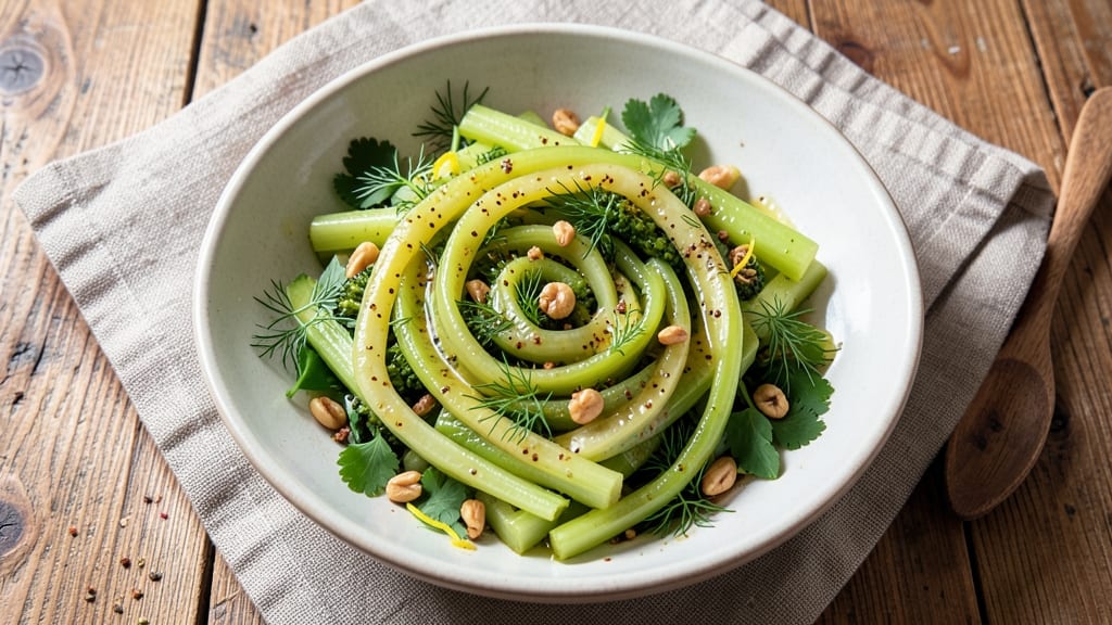 Broccoli Stem Salad Recipe: Crunchy Crowns Over Creamy Herb Dressing Bliss