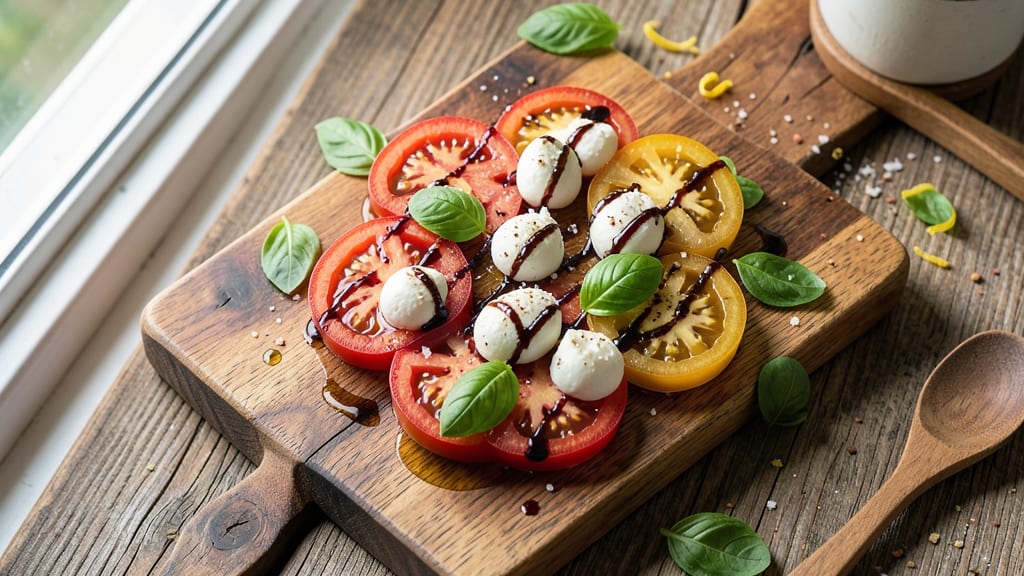 Barefoot Contessa's Caprese Salad Recipe: Tomato, Mozzarella, and Basil Freshness