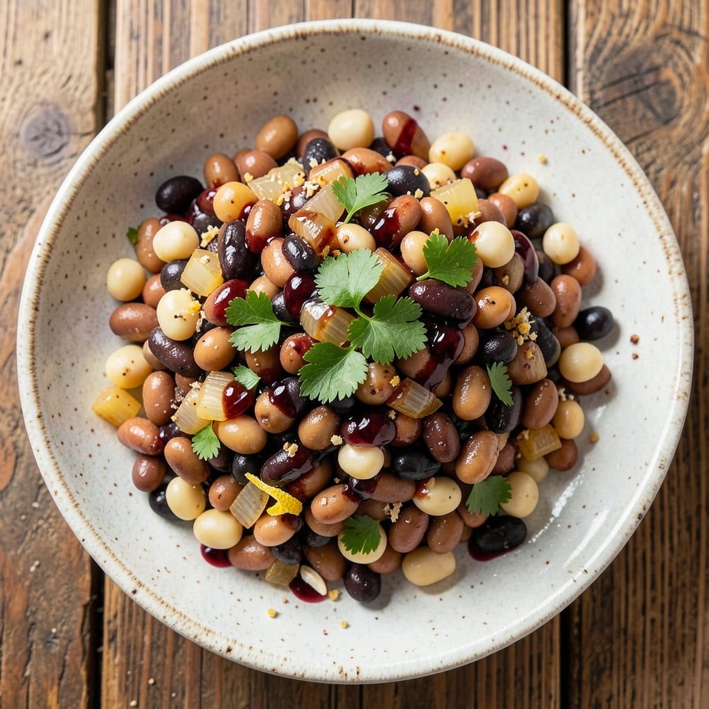 3 Bean Salad Recipe Red Wine Vinegar: Braised Beans with Tangy Depth