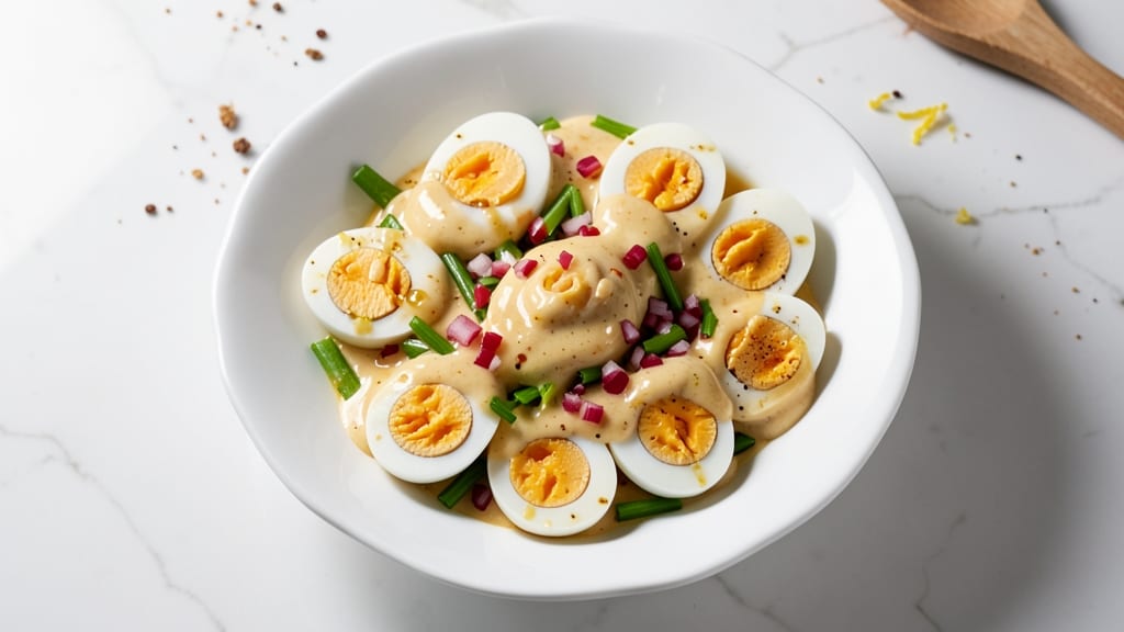 Boiled Egg Salad Recipe with Mayonnaise: Ultra-Creamy Texture Holds Shape Without Slip